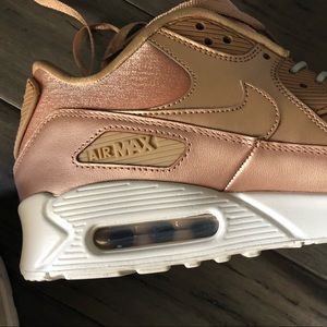 Rose Gold Nike Air Max Sneakers